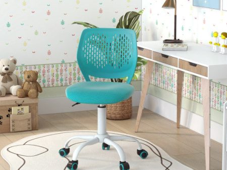 Ergonomic Children Study Chair with Adjustable Height-Turquoise Supply