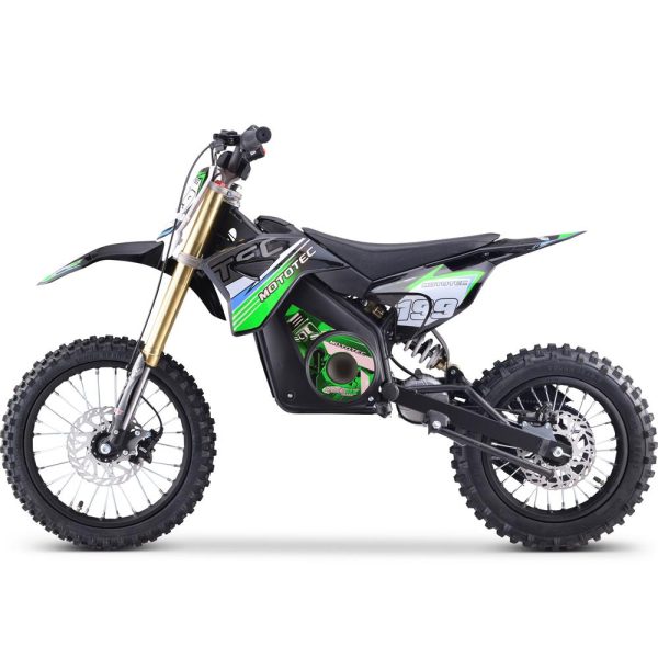 MotoTec 48v Pro Electric Dirt Bike 1600w Lithium Green For Discount