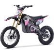 MotoTec 48v Pro Electric Dirt Bike 1600w Lithium Pink Cheap