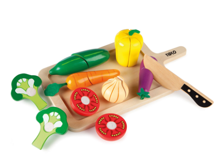 Tidlo Cutting Vegetables Wooden Set Discount