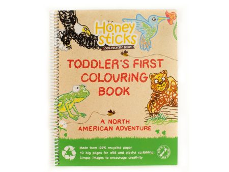 Toddlers First Colouring Book - A North American Adventure by Honeysticks USA Cheap