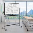 32 x 47 Inch Portable Rolling White Board-Black Cheap