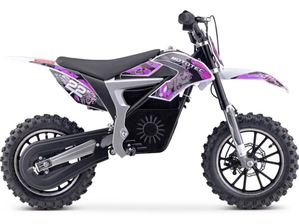 MotoTec 36v 500w Demon Electric Dirt Bike Lithium Purple Supply