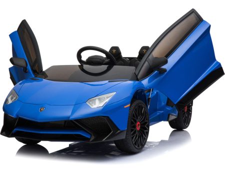 Mini Moto Lamborghini 12v Blue (2.4ghz RC) Sale