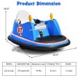 12V Electric Kids Ride On Bumper Car with Flashing Lights for Toddlers-Blue Online Hot Sale