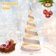 5 Feet Pre-lit Christmas Cone Tree with 300 Warm White and 250 Cold White LED Lights Online Hot Sale