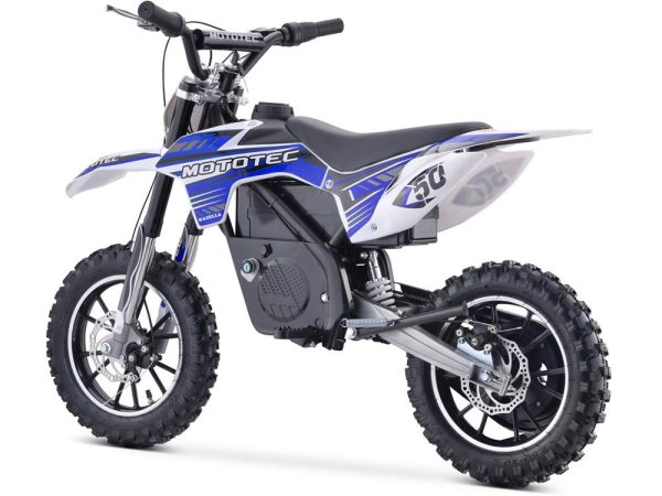 MotoTec 24v 500w Gazella Electric Dirt Bike Blue Fashion