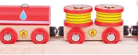 BigJigs Railway Fire and Rescue Train Supply