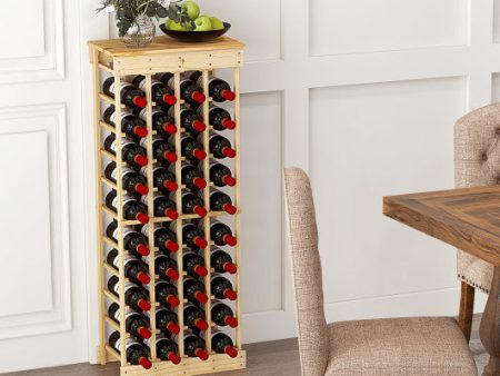 40 Bottles Modular Wine Rack For Sale