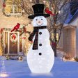 4.2 Feet Lighted Snowman and Redbirds Christmas Decoration Cheap