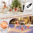 3 Pieces Lighted Christmas Reindeer Family Set with 255 Lights Fashion