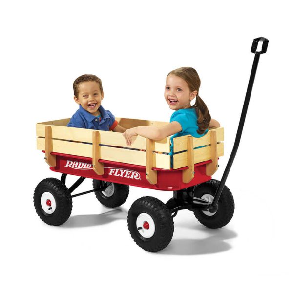 Radio Flyer All Terrain Steel & Wood Wagon Fashion