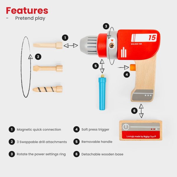 BigJigs Wooden Drill on Sale