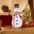 5 Feet Pop-up Christmas Snowman with 180 LED Lights Discount