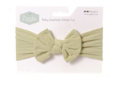 Ziggle Top Bow Turban Headband Pear Discount