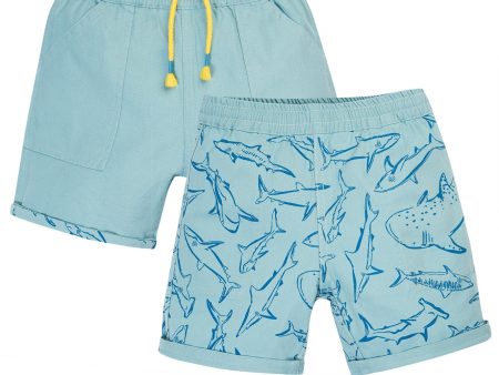 Frugi Rocky Reversible Shorts Stingray Jawsome on Sale