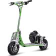 MotoTec UberScoot 70x 2-Speed Gas Scooter Green Online now