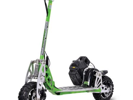 MotoTec UberScoot 70x 2-Speed Gas Scooter Green Online now