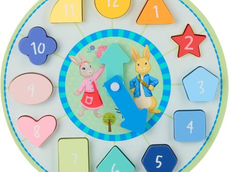 Orange Tree Toys Peter Rabbit Shape Sorting Clock For Cheap