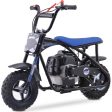 MotoTec Bandit 52cc 2-Stroke Kids Gas Mini Bike Blue Online Sale