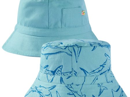 Frugi Rocky Reversible Hat Stingray Jawsome Hot on Sale