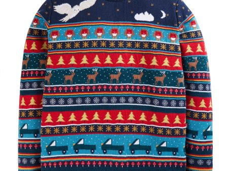 Frugi Forest FairIsle Jumper Christmas Woodland Online