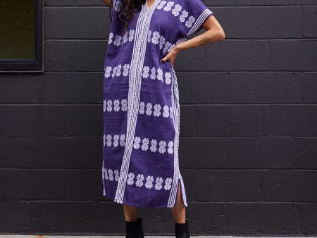 GARDENIA DRESS   PURPLE on Sale