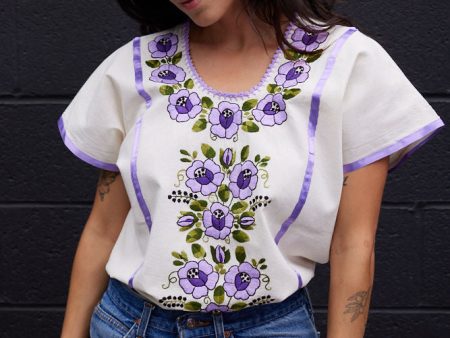 FLOR BOHO BLOUSE   LILAC Online