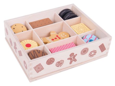 BigJigs Wooden Play Food Biscuit Box Hot on Sale