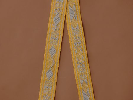 AZTEC STRAP    YELLOW + GREY For Discount