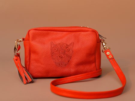 JAGUAR LUCIA CROSSBODY   TANGERINE Hot on Sale