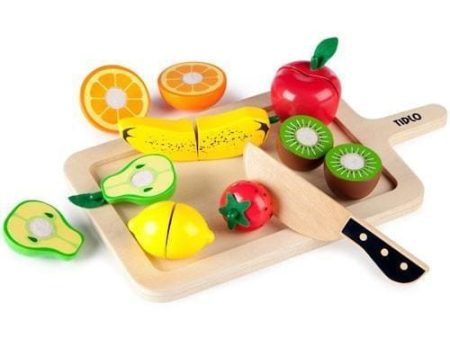 Tidlo Cutting Fruit Wooden Set Online