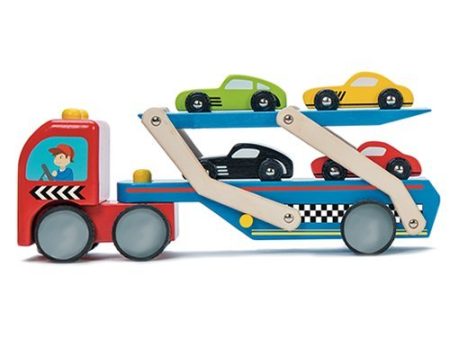 Le Toy Van Race Car Transporter Set Online Sale