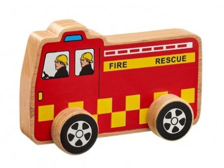 Lanka Kade Fairtrade Wooden Fire Engine Push Along For Sale