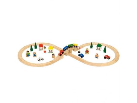 BigJigs Wooden Train Set, Figure of Eight Set Fashion