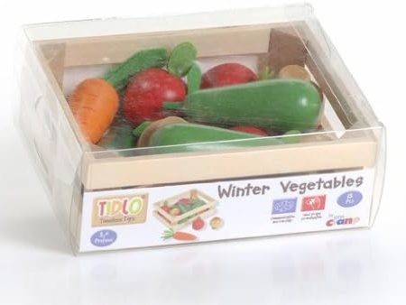 Tidlo Winter Vegetables Wooden Crate Online