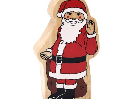 Lanka Kade Fairtrade Wooden Father Christmas, Side Stance For Cheap