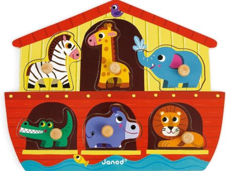 Janod Noah s Ark Peg Puzzle Fashion