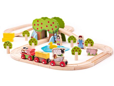 BigJigs Farm Train Set For Cheap