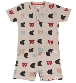 Turtledove Rib Bear T-Shirt and Shorts Set For Sale