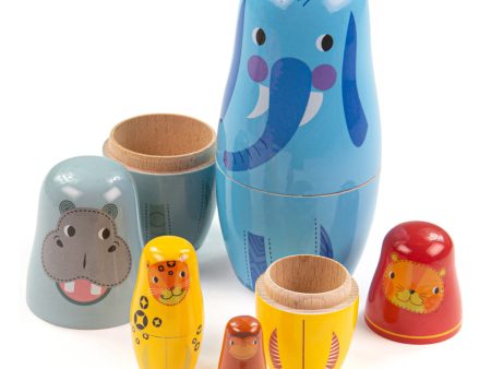 Tidlo Jungle Animal Russian Dolls For Cheap