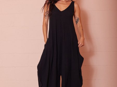 VENICE JUMPSUIT   BLACK For Cheap