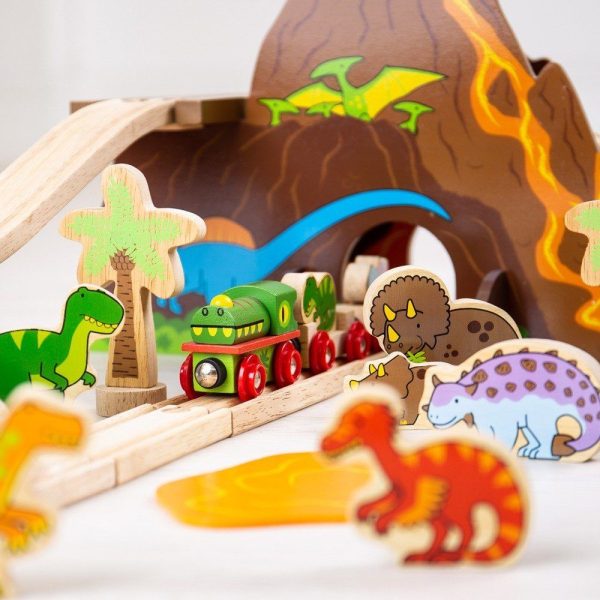 BigJigs Wooden Dinosaur Train Set For Discount