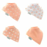 Bandana Dribble Bibs 4 Pack Coral Sale