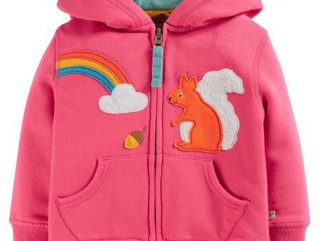 Frugi Carbis Hoodie Honeysuckle Squirrel Online