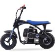 MotoTec Bandit 52cc 2-Stroke Kids Gas Mini Bike Blue Online Sale