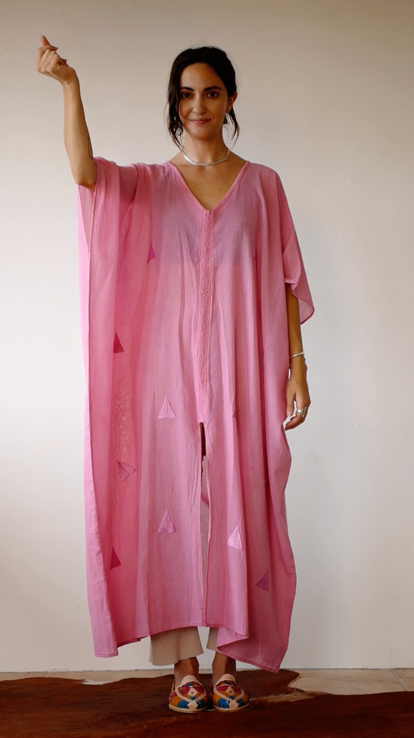 YALALAG HUIPIL CAFTAN    PINK Discount