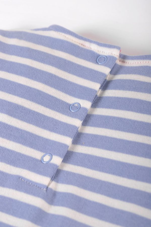 Frugi Little Layla Dress Lavender Breton Rabbit Online Sale