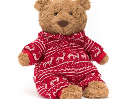 Jellycat Bartholomew Bear Winter Pyjamas Sale