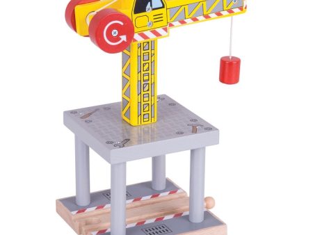 BigJigs Wooden Big Yellow Crane For Cheap